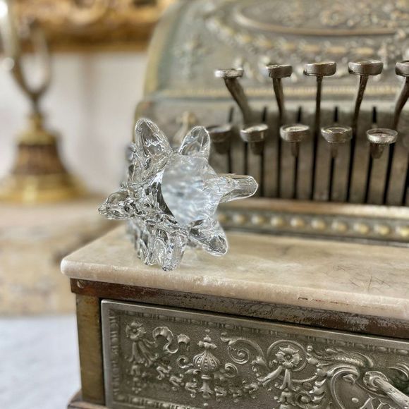 Vintage Clear Art Glass Christmas Tree Pine Tree Decoration Decor MCM Style P92 - Picture 4 of 5